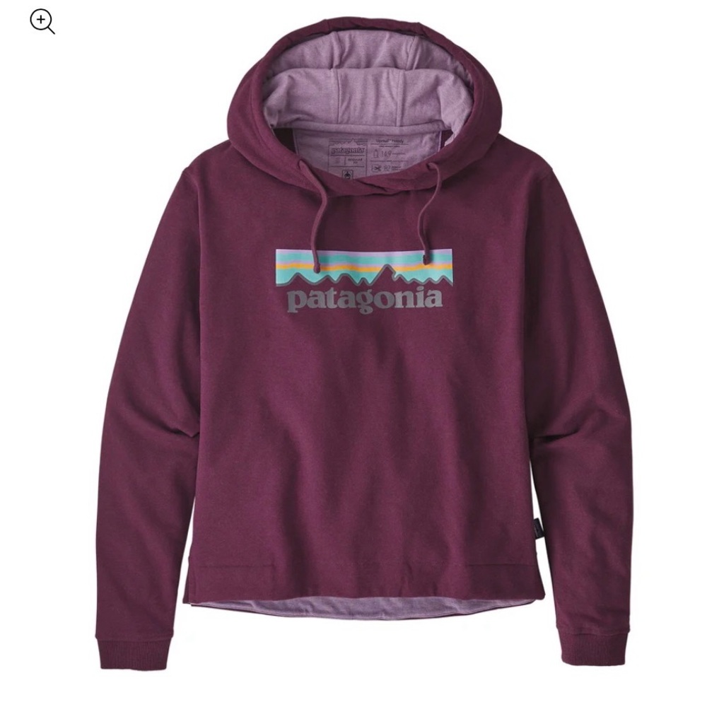 patagonia uprisal womens small hoodie purple hoodie mountain sweater pullover